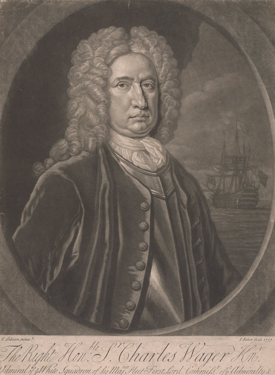 O Meritíssimo Sir Charles Wager de John Faber the younger