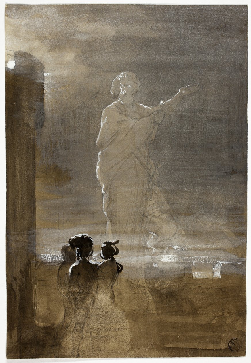 Hamlet e o fantasma do seu pai de John Faed