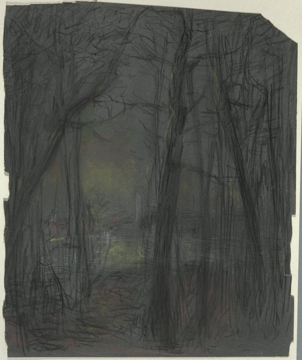 Cena da floresta de John Ferguson Weir