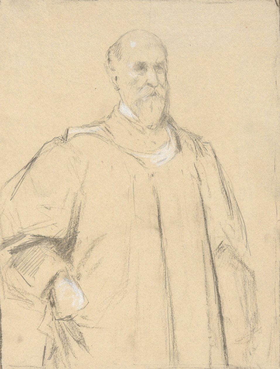 Juiz Wayland, estudo para uma pintura em Yale de John Ferguson Weir