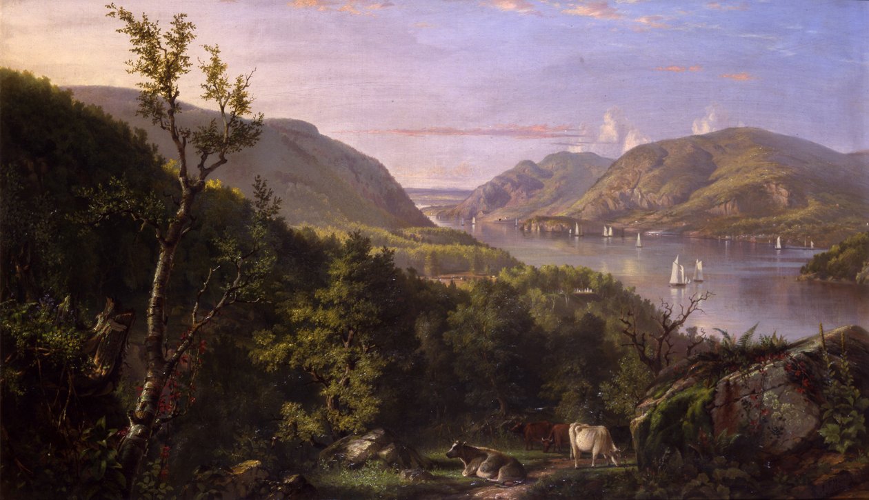 Vista, de, a, altiplanos, de, oeste, ponto, 1862 de John Ferguson Weir