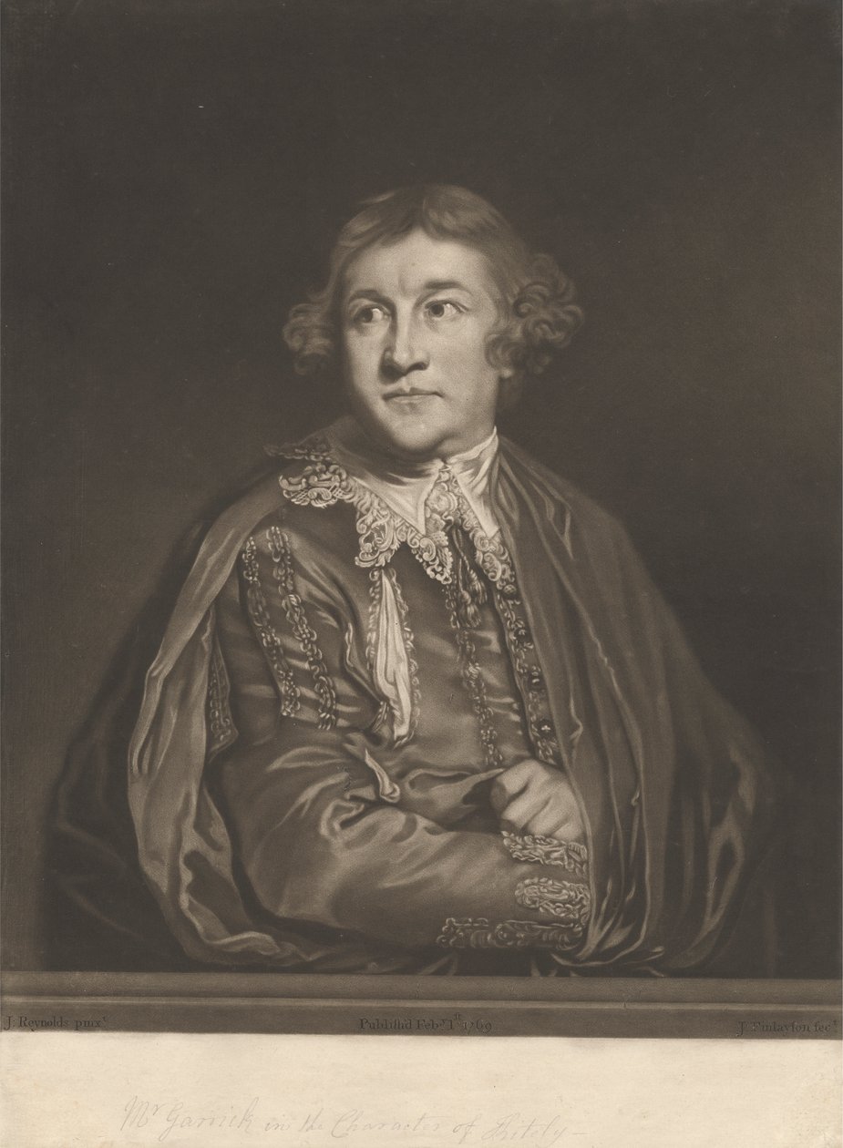 David Garrick na personagem de 