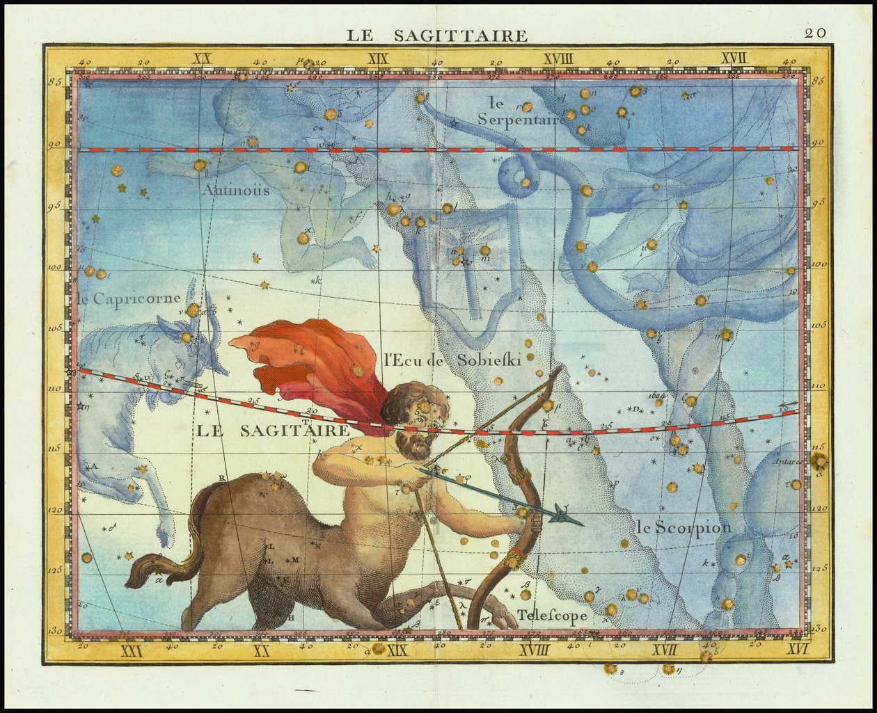 1776 - John Flamsteed - La Sagittaire (O Sagitário) de John Flamsteed