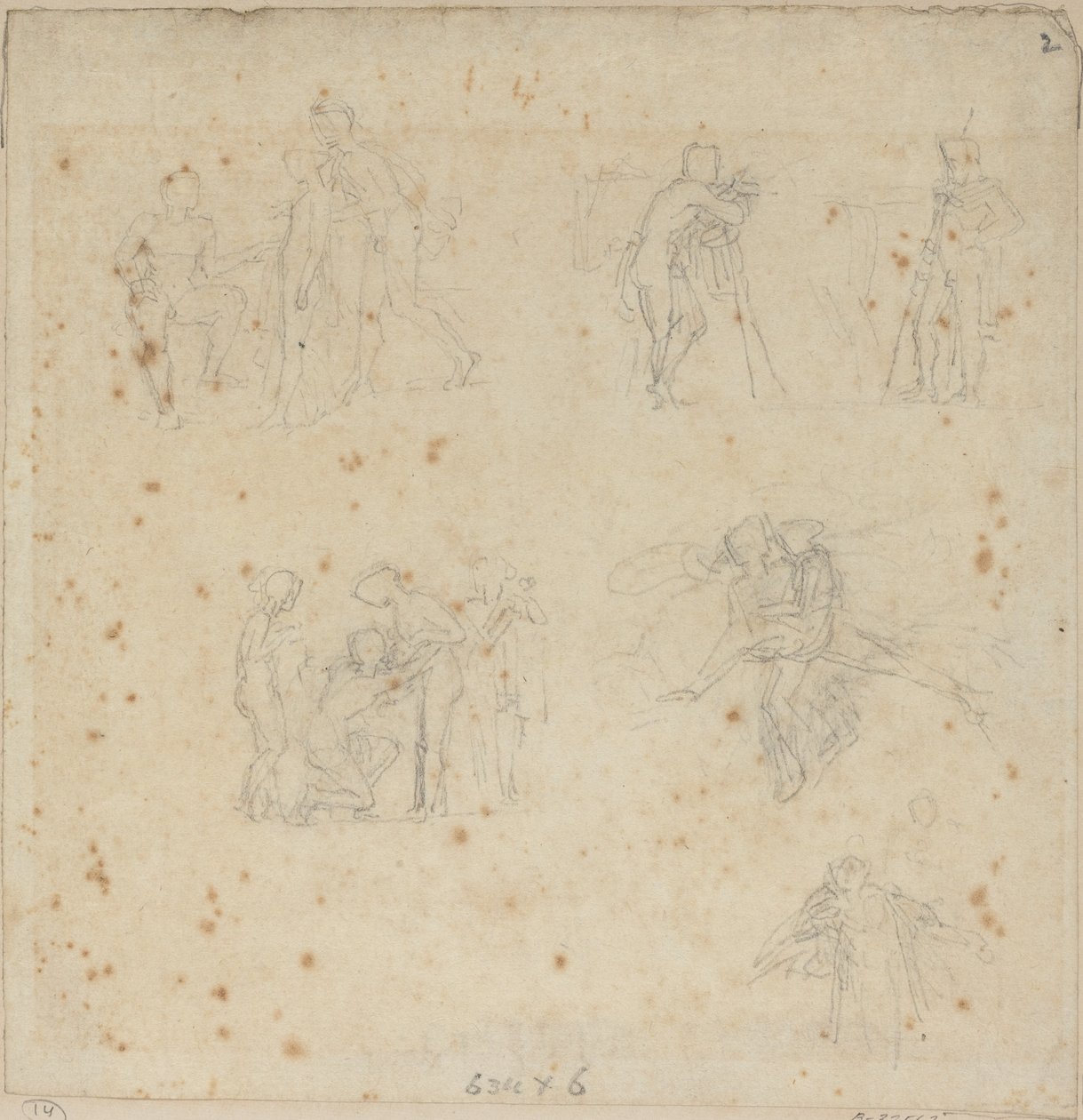 Estudos de Figuras de John Flaxman