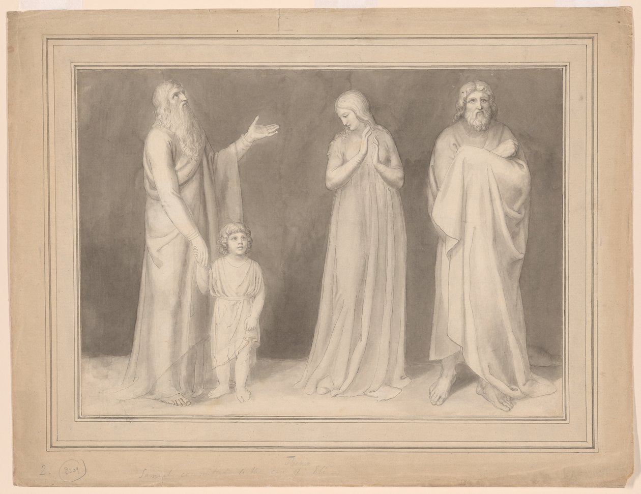 Ana apresenta Samuel a Eli de John Flaxman
