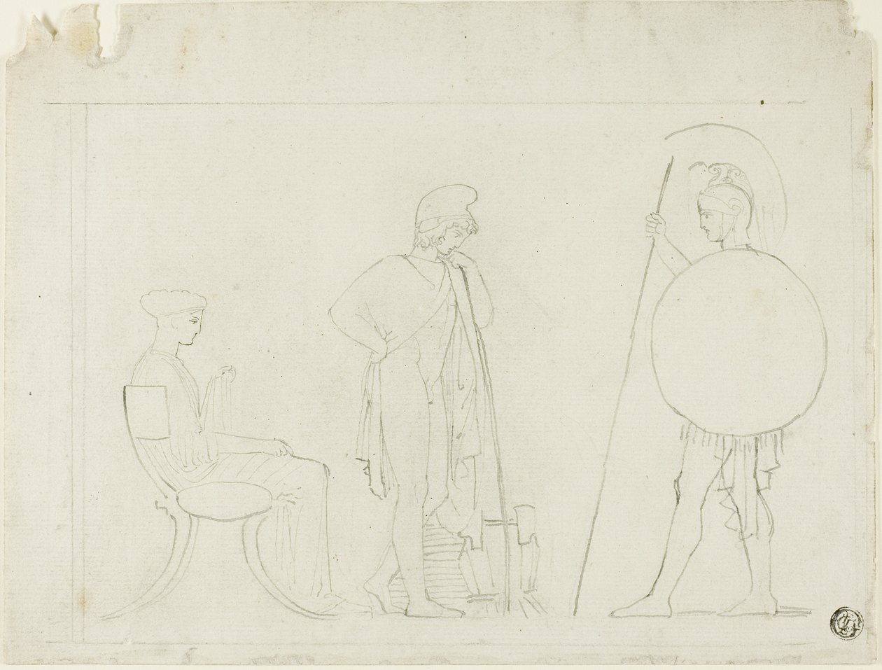 Hector Chiding Paris de John Flaxman