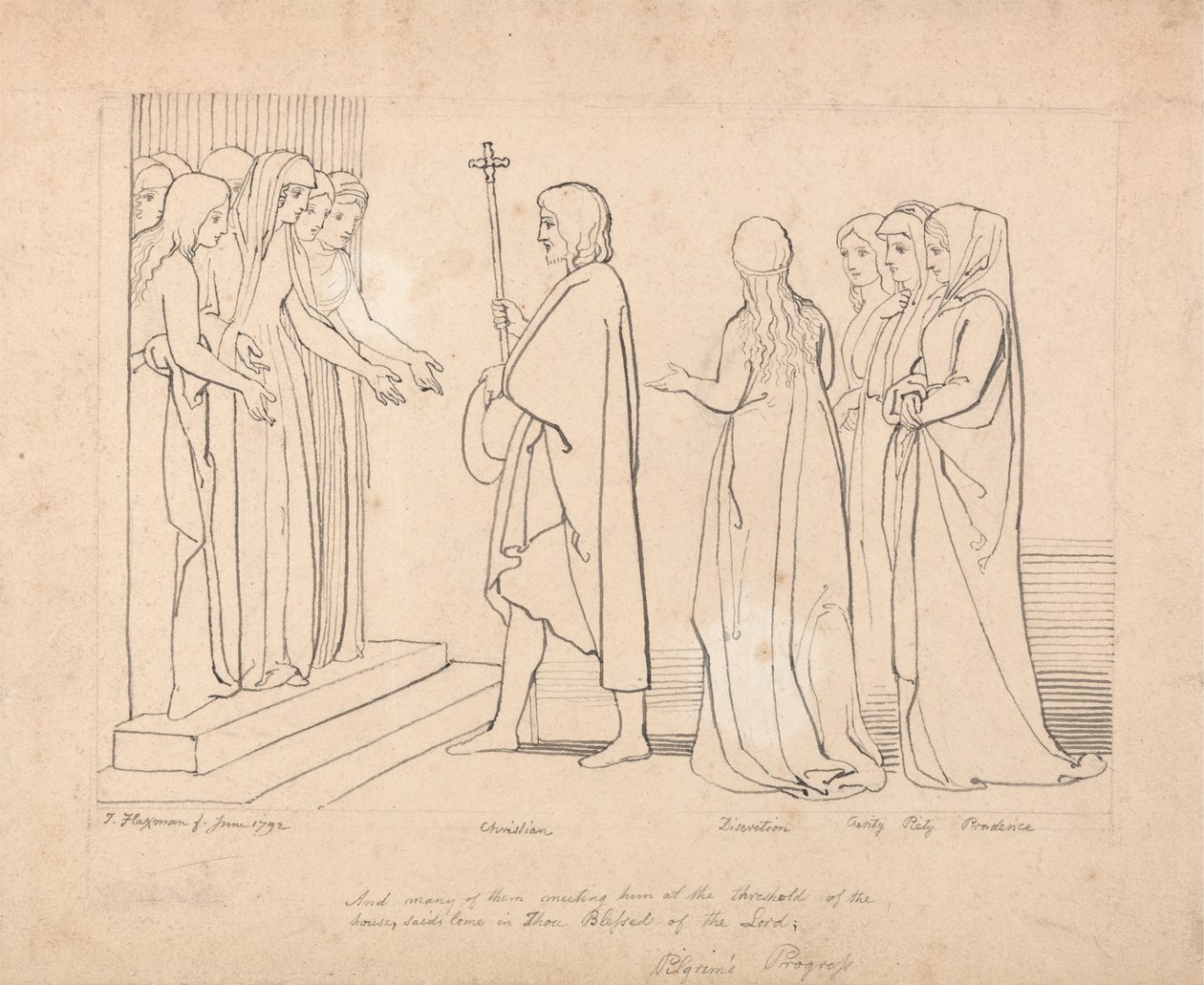 Ilustração para o Progresso do Peregrino de John Flaxman