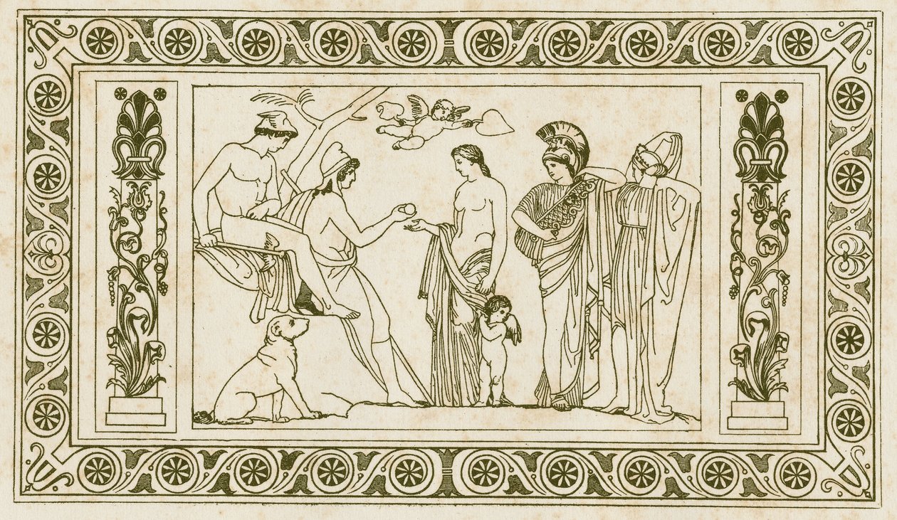 Julgamento de Paris (ilustração) de John Flaxman