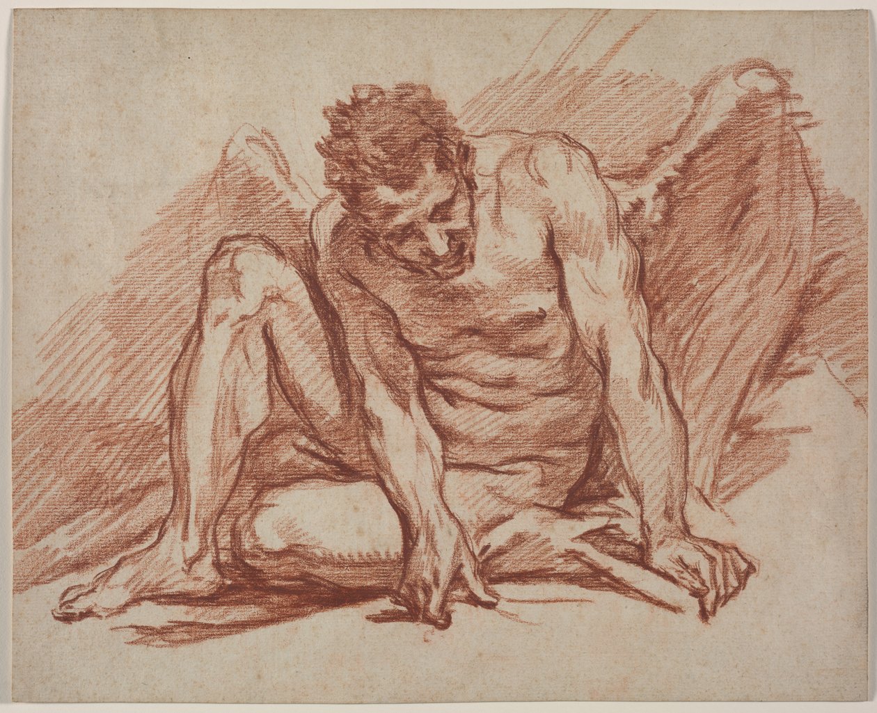 Academia masculina com asas de John Flaxman