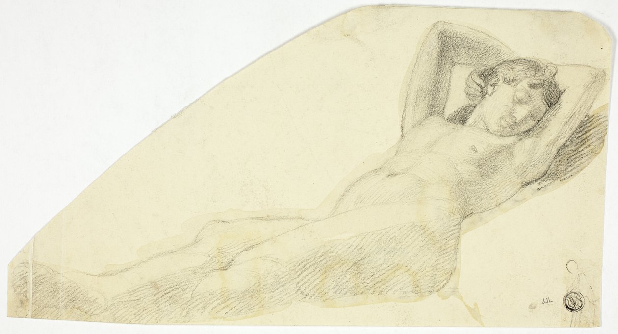 Rapariga nua a dormir de John Flaxman