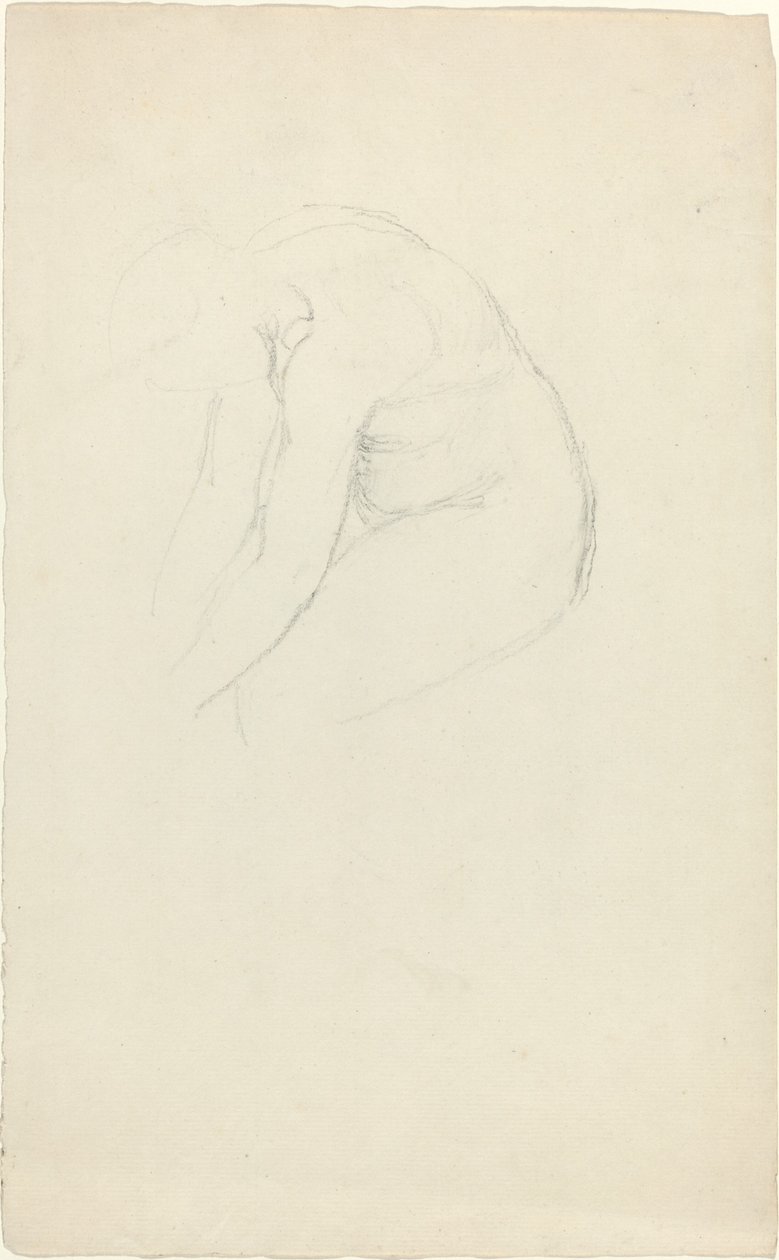 Figura Sentada Dobrada para a Frente de John Flaxman