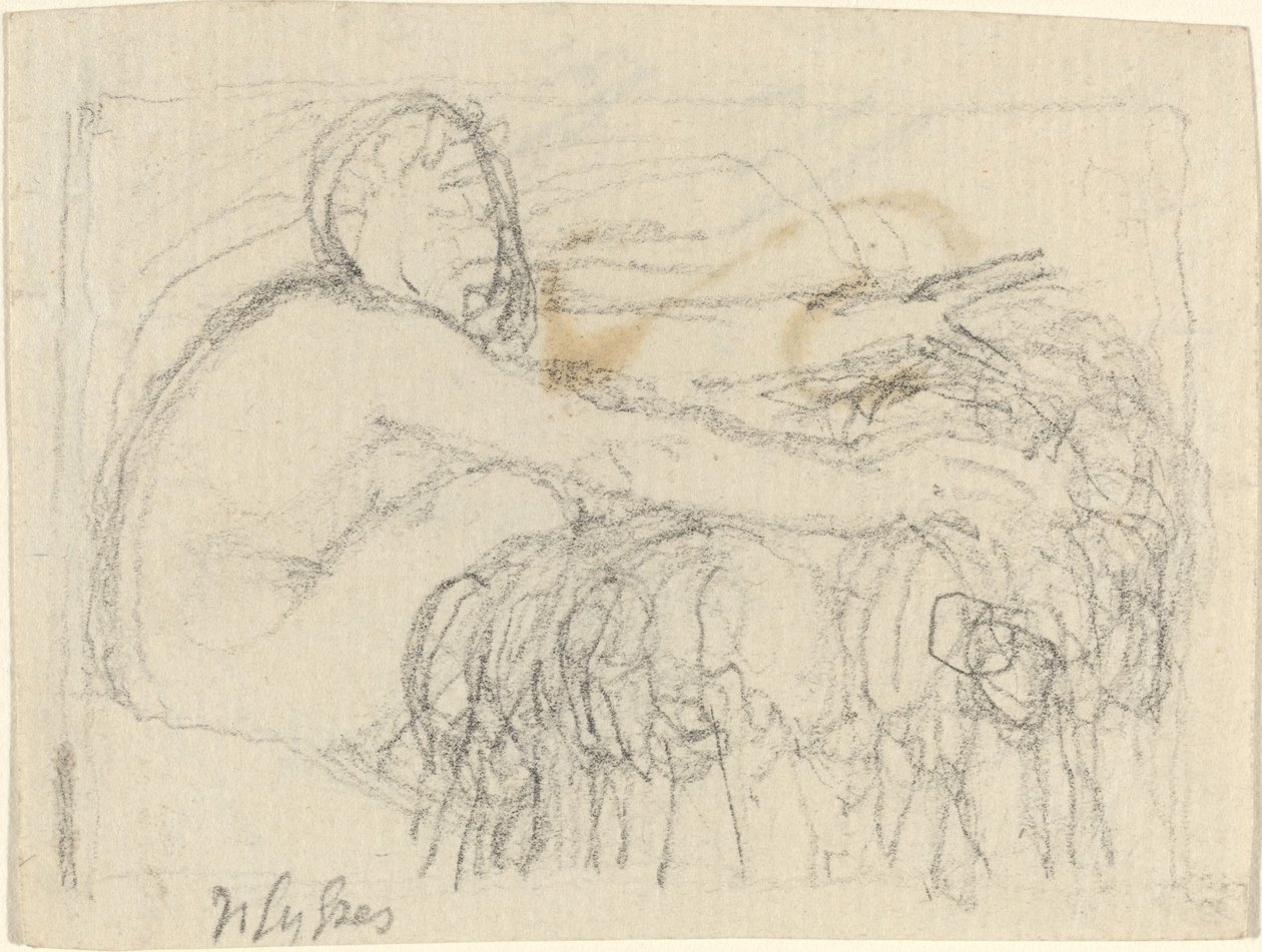 Figura sentada com os braços estendidos de John Flaxman