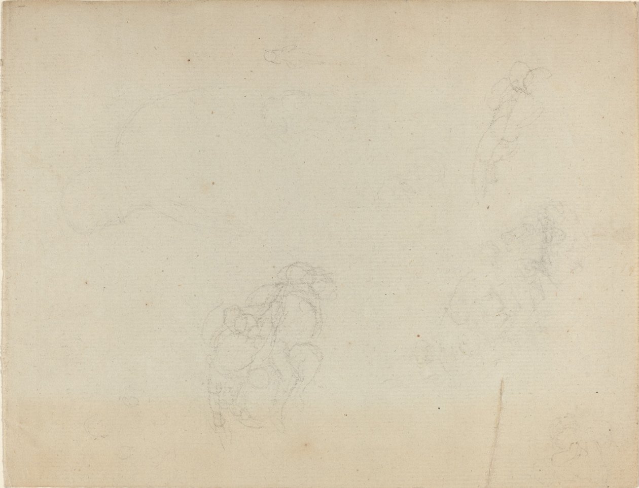Folha de Estudos [reto e verso] de John Flaxman