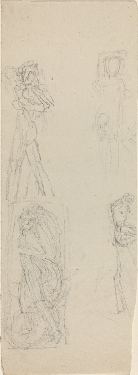 Folha de Estudos [reto e verso] de John Flaxman