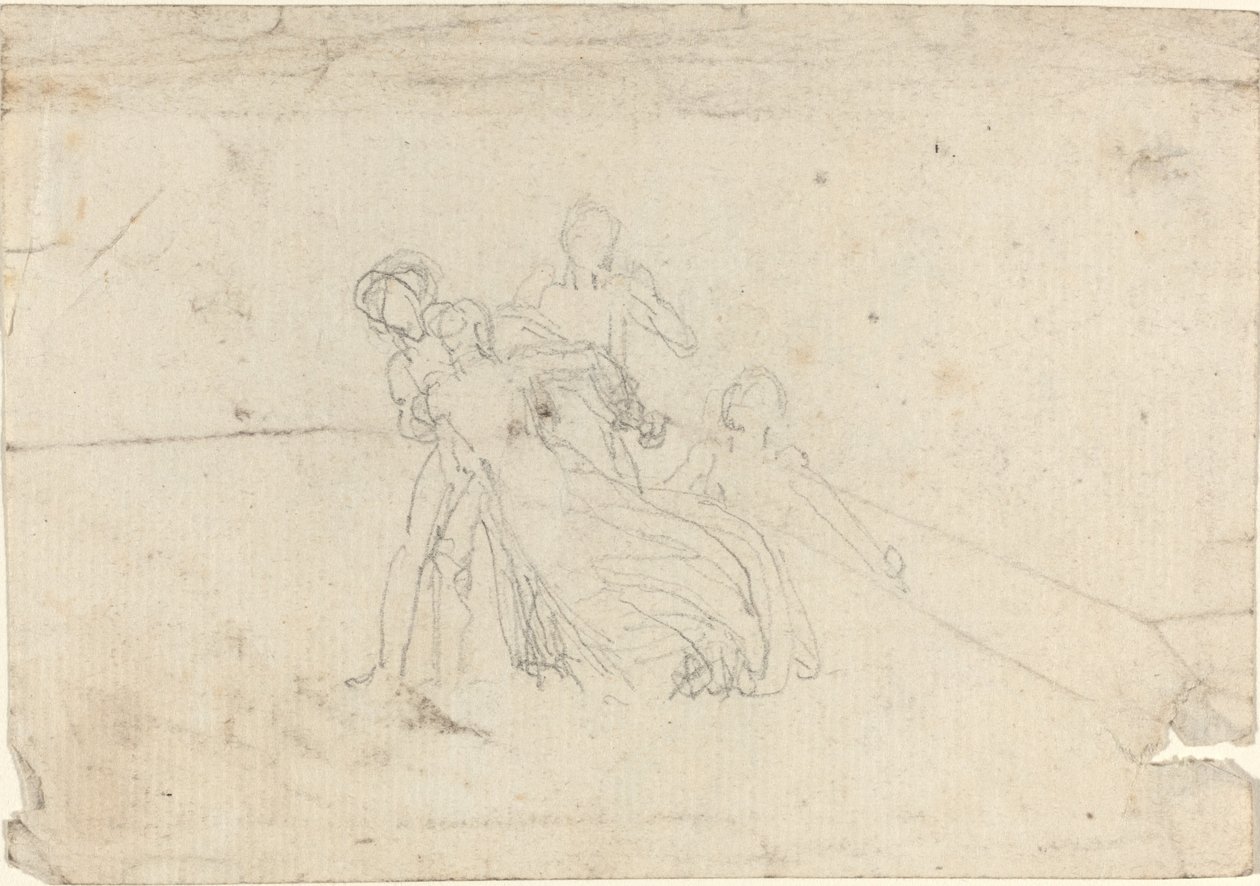 Folha de Estudos [reto e verso] de John Flaxman