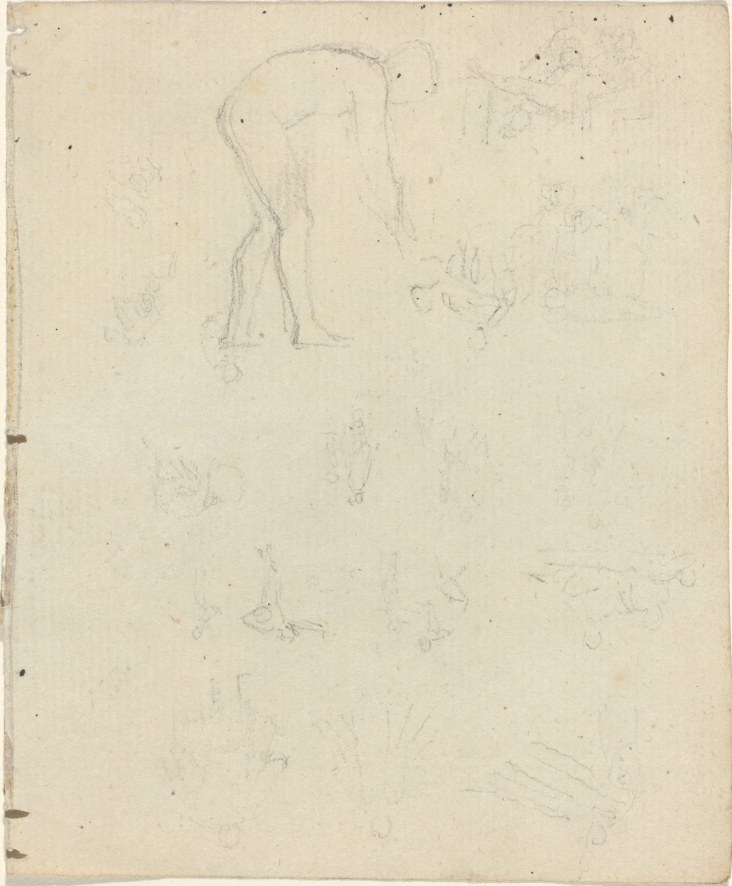 Folha de Estudos [reto e verso] de John Flaxman