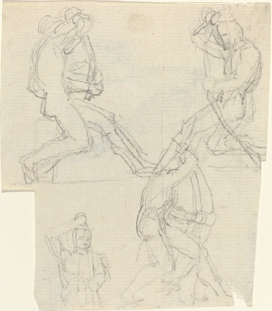 Folha de Estudos [reto e verso] de John Flaxman