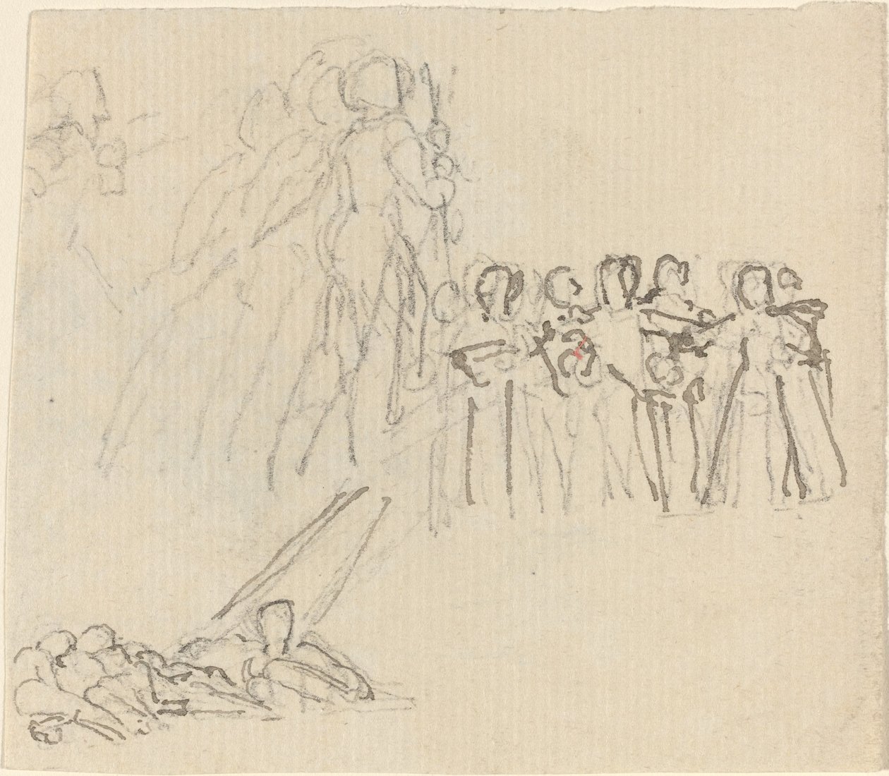 Folha de Estudos [reto e verso] de John Flaxman
