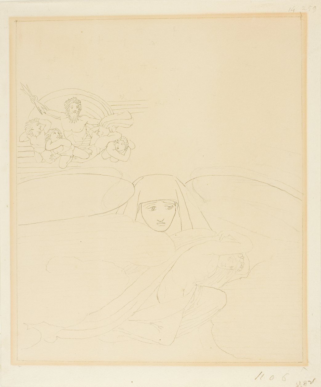 O sono a fugir à ira de Zeus de John Flaxman