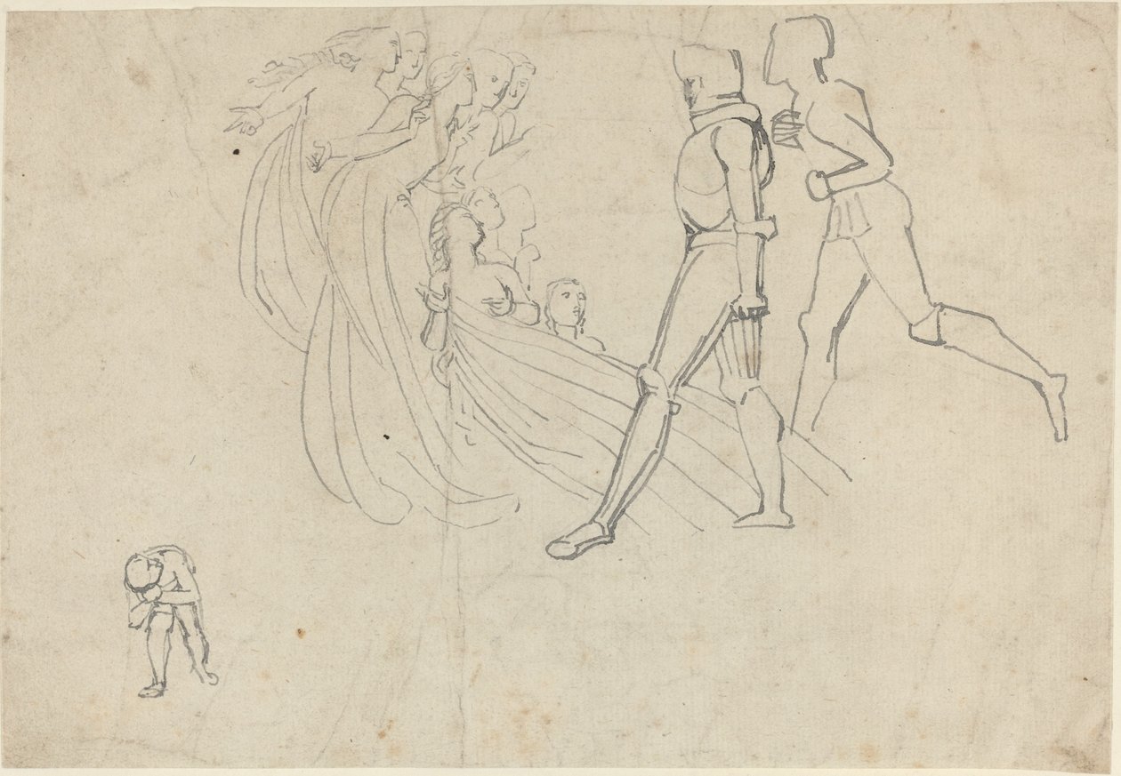 Estudo para o Progresso do Peregrino (?) de John Flaxman