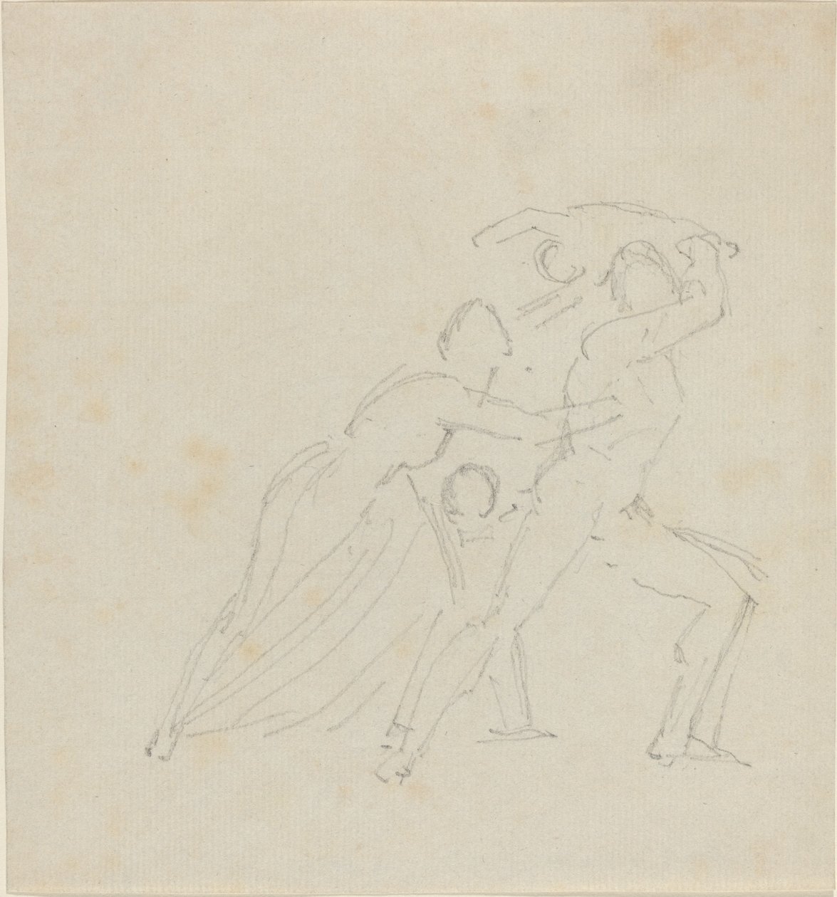 Estudo para "A Fúria de Athamas" de John Flaxman