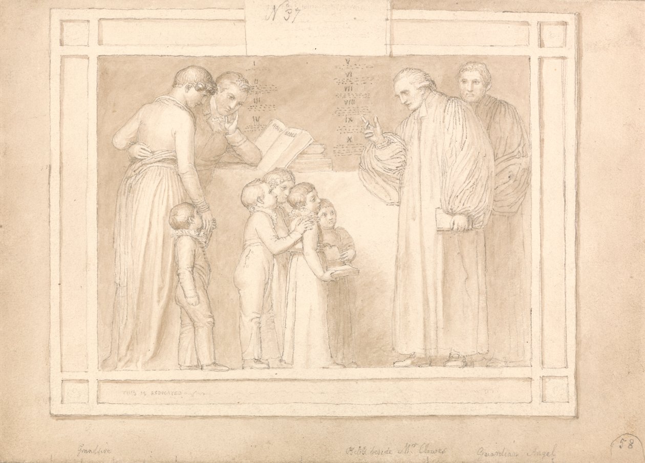 Estudo para um Monumento ao Reverendo John Clowes de John Flaxman