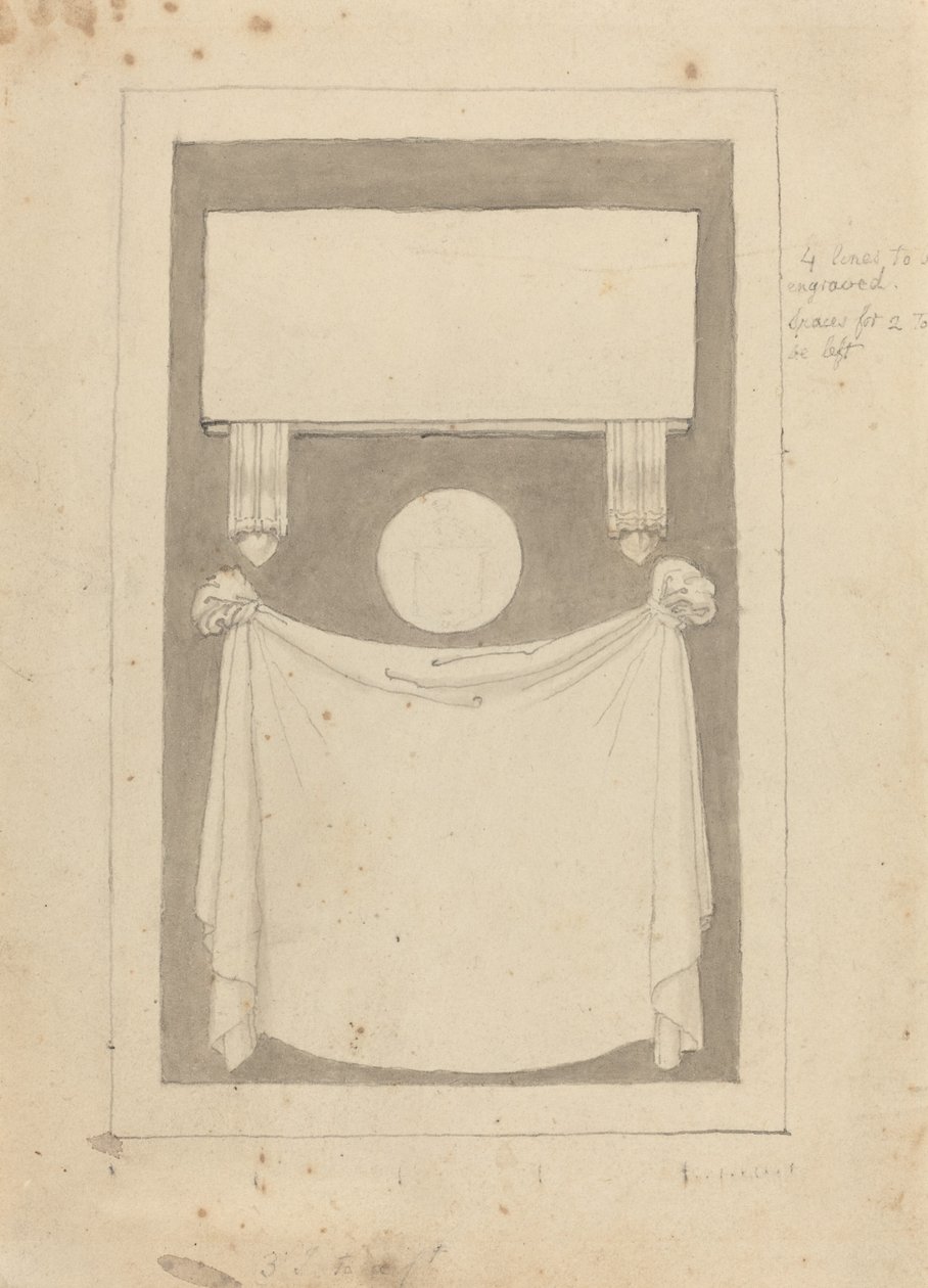 Três campos de inscrição de John Flaxman
