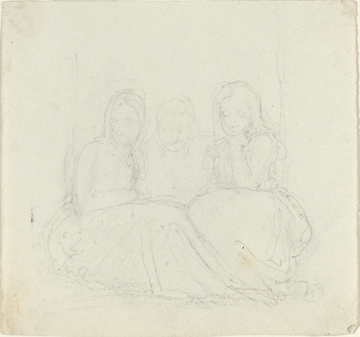 Três figuras femininas sentadas de John Flaxman