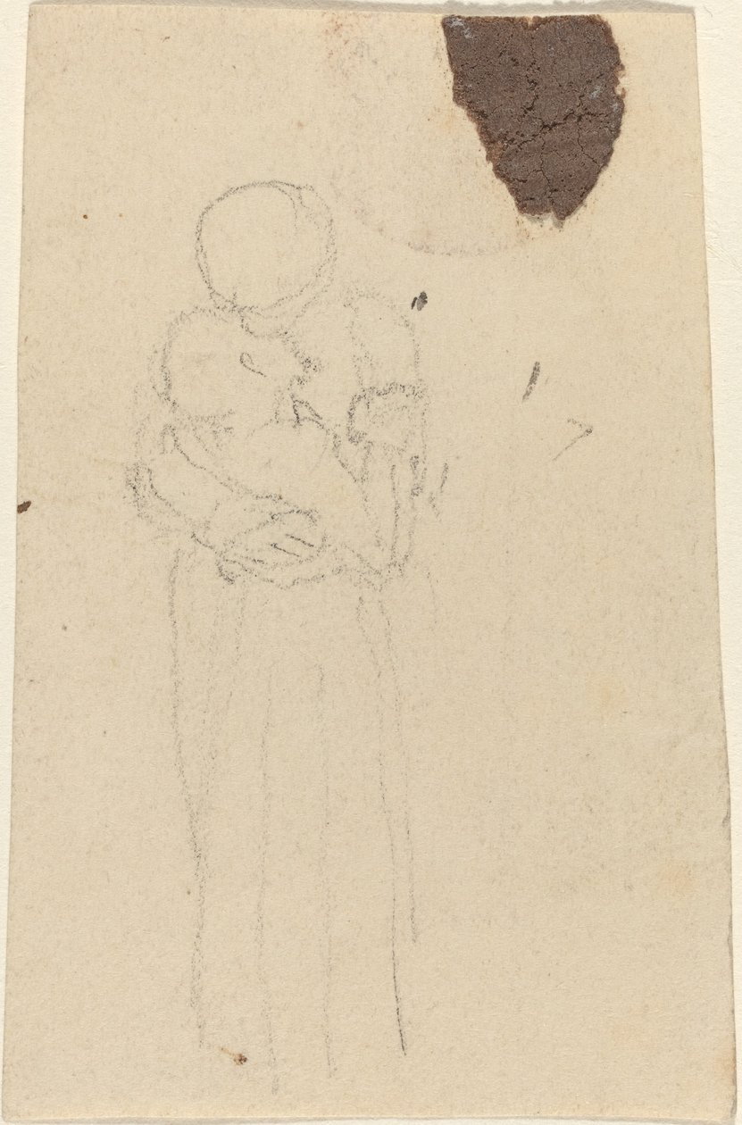 Duas Figuras Abraçando de John Flaxman