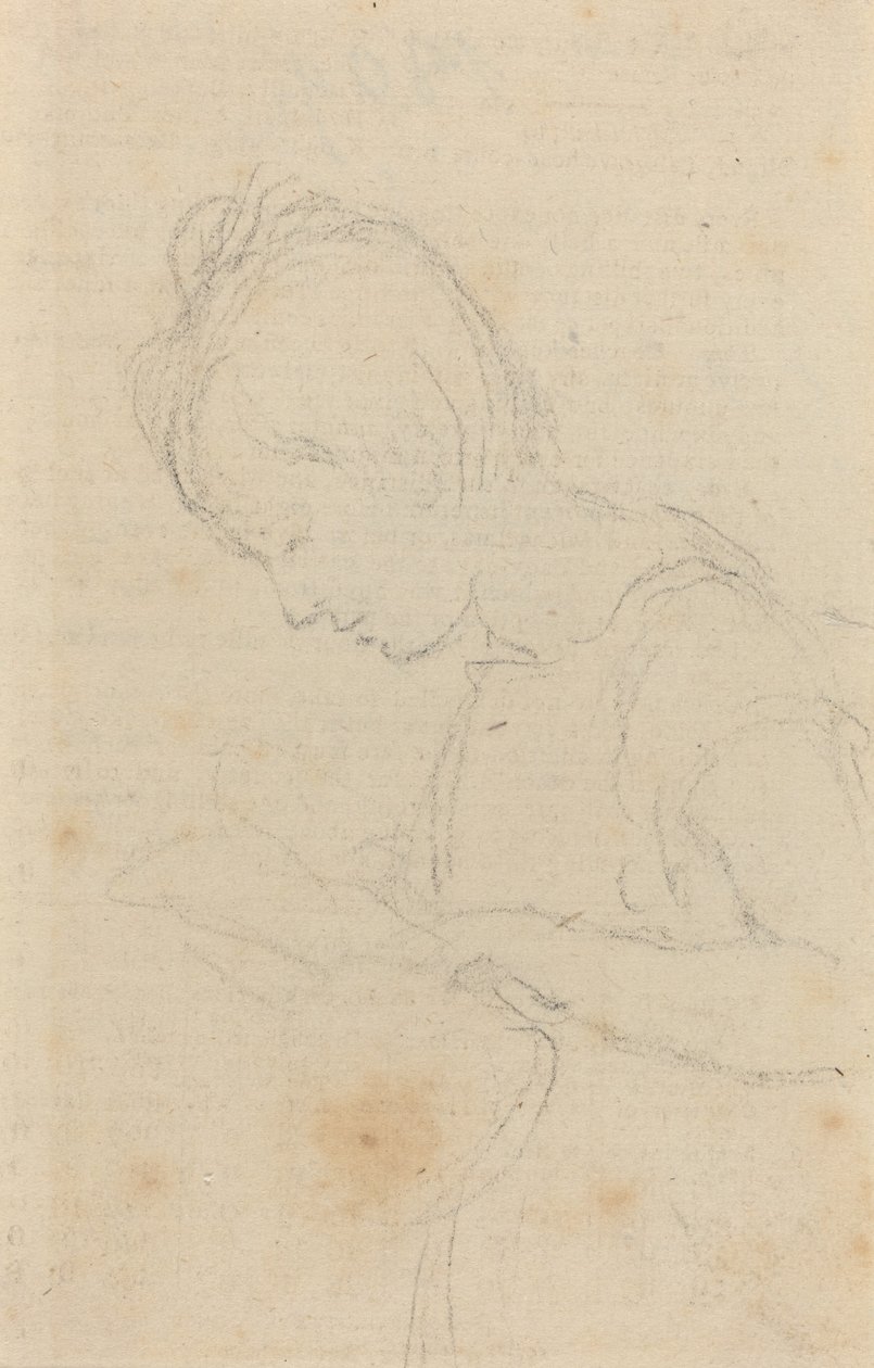 Mulher de perfil de John Flaxman