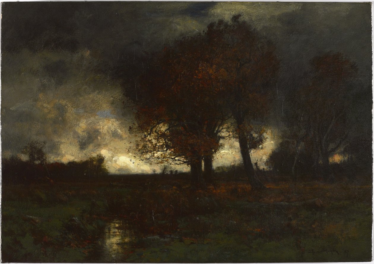 Um dia tempestuoso, 1887 de John Francis Murphy