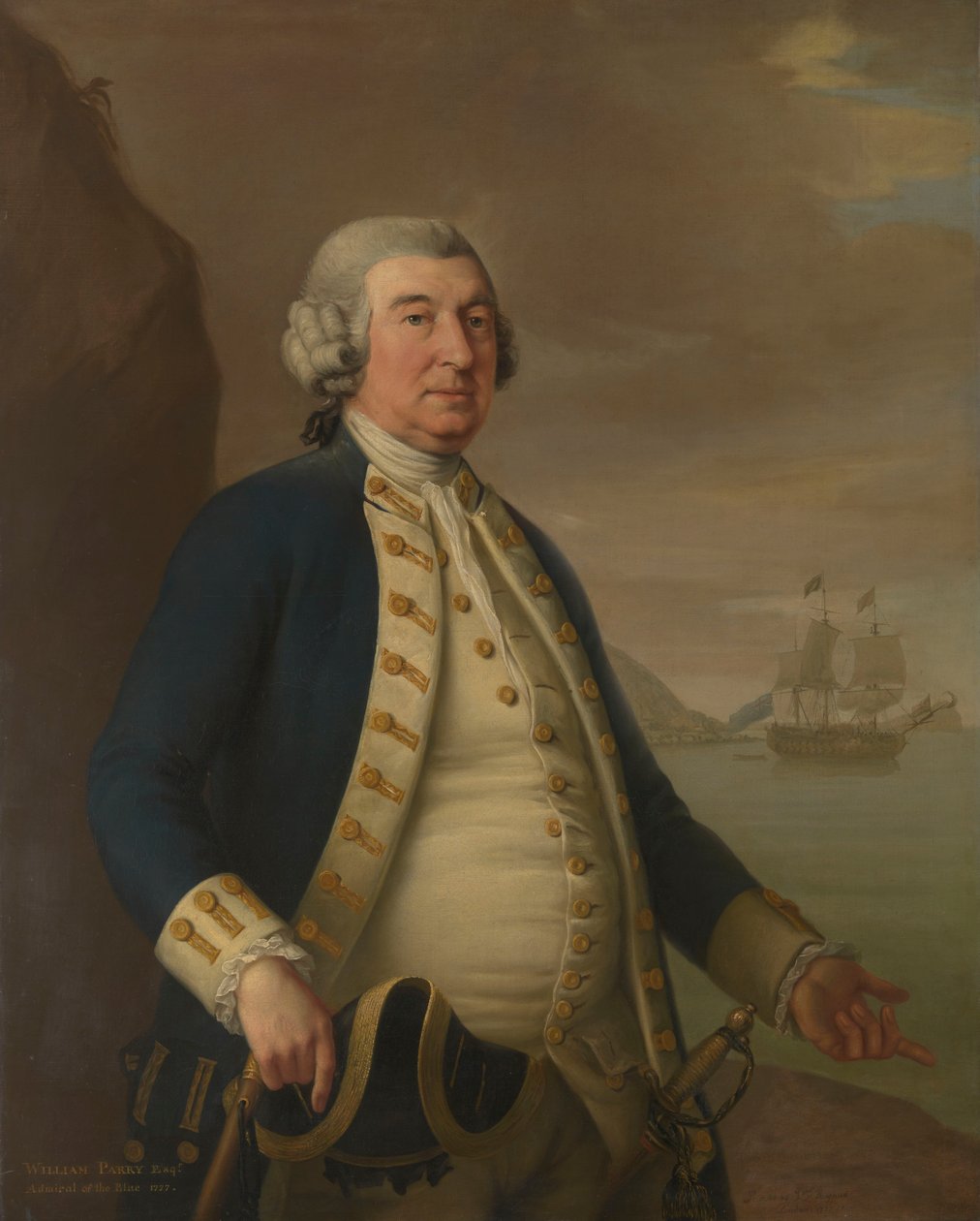Almirante William Parry (1705-1779) de John Francis Rigaud