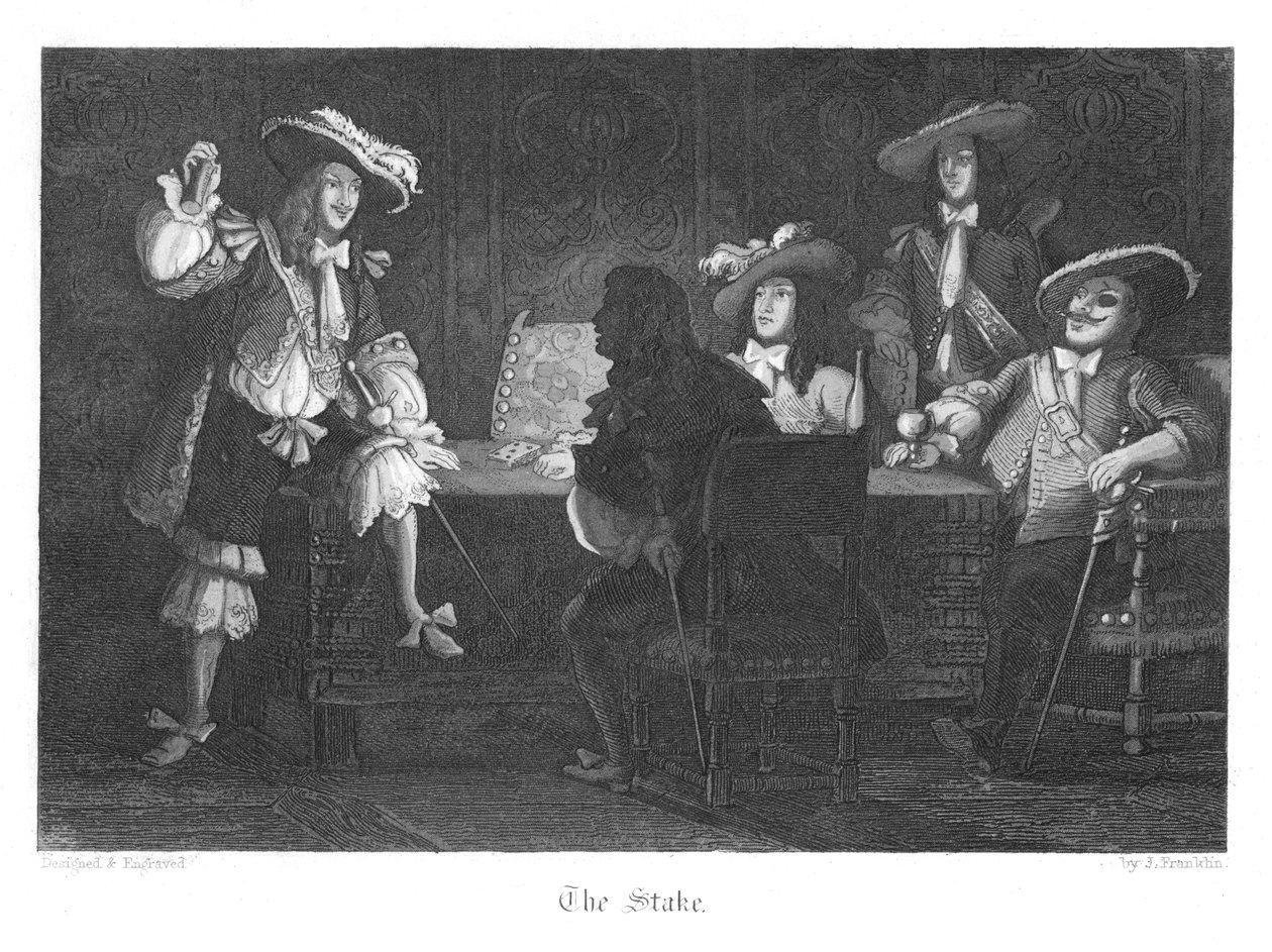 Cena de Old St Pauls por William Harrison Ainsworth, 1855 de John Franklin