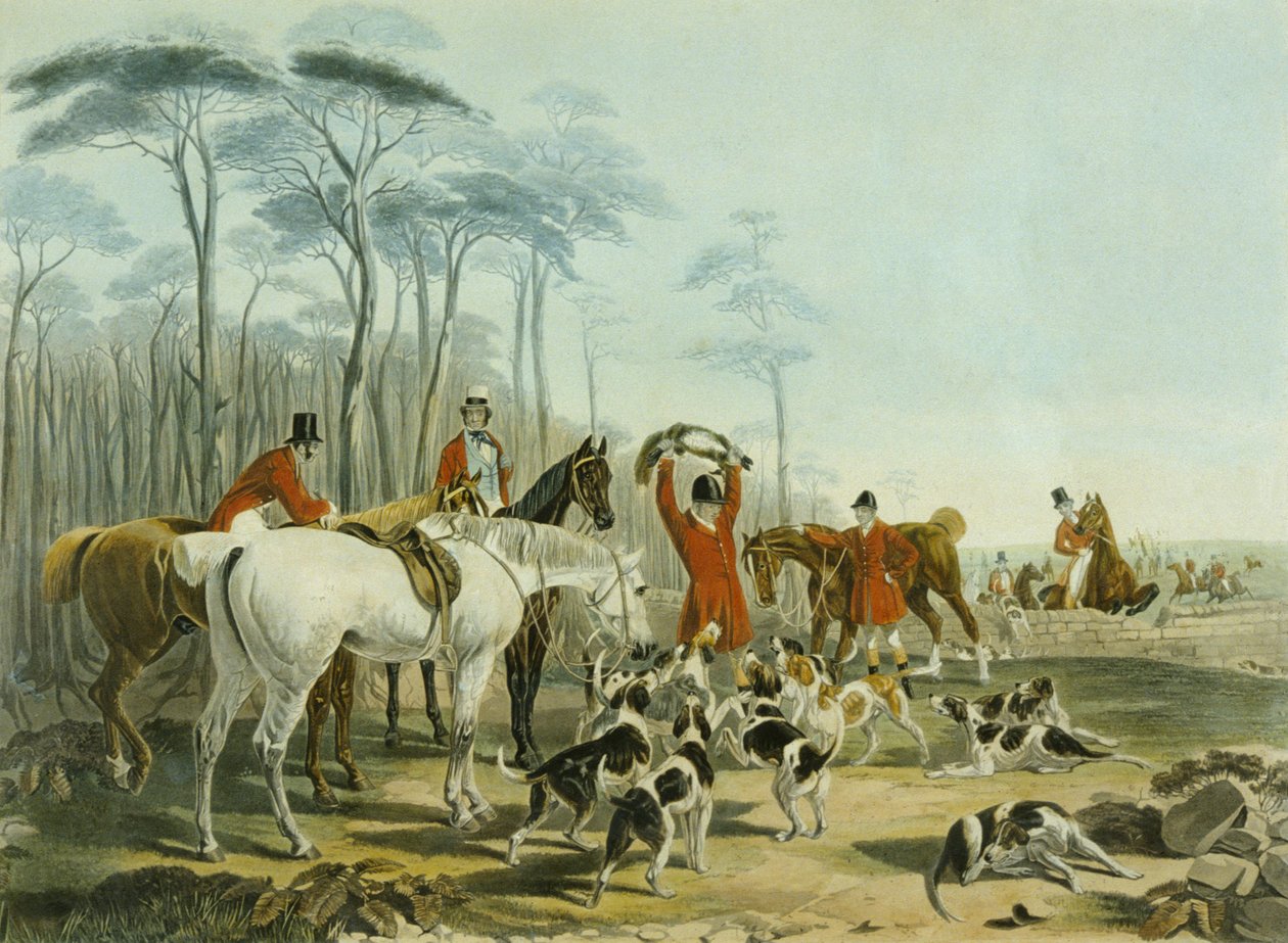 A Morte, gravada por Huffman e Mackrill (gravação colorida) de John Frederick Herring Snr