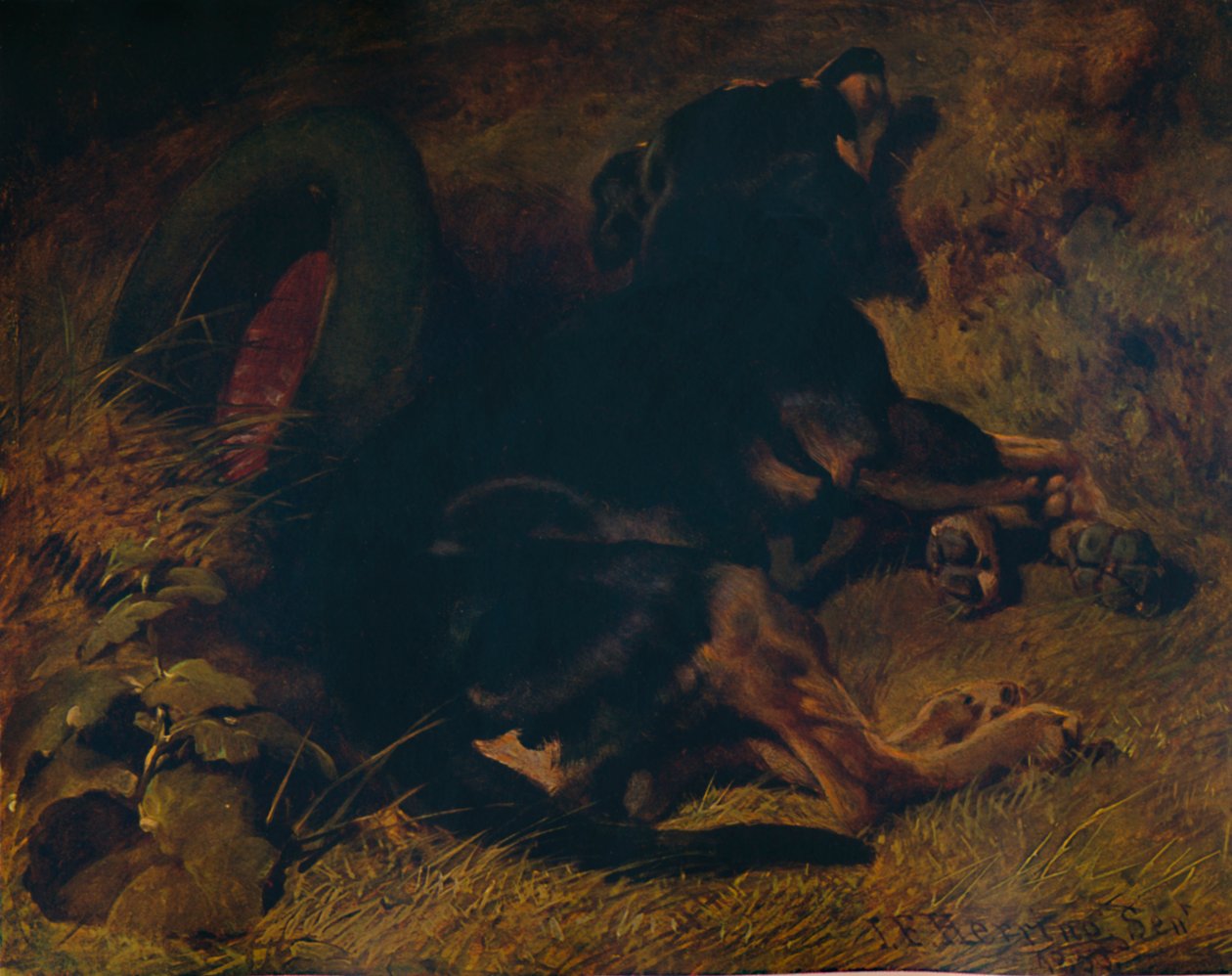 Cão Adormecido, 1850, 1935 de John Frederick Hering