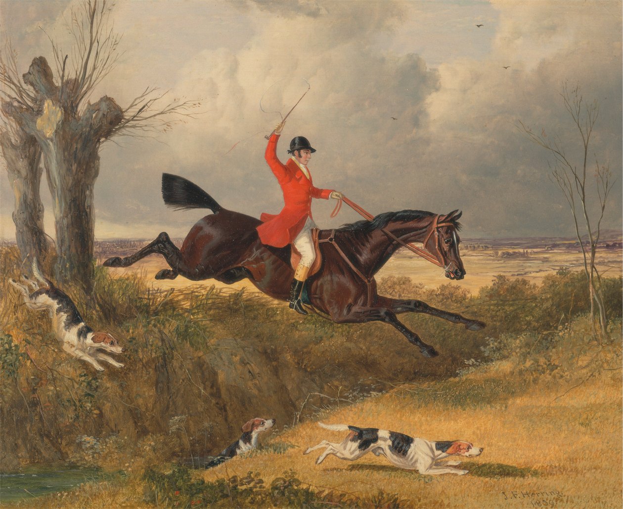 A caça à raposa: Limpar uma vala de John Frederick Herring