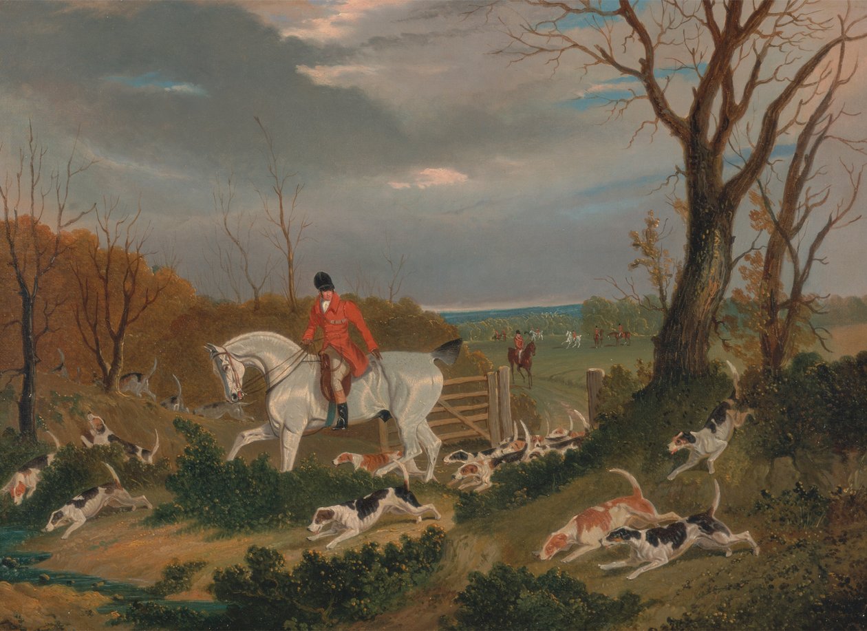A caça ao Suffolk Hunt: Ir para a Cobertura perto de Herringswell de John Frederick Herring