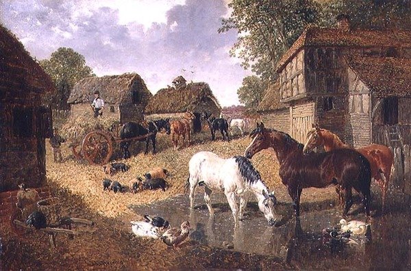 Carregando o vagão de feno de John Frederick Herring Jnr
