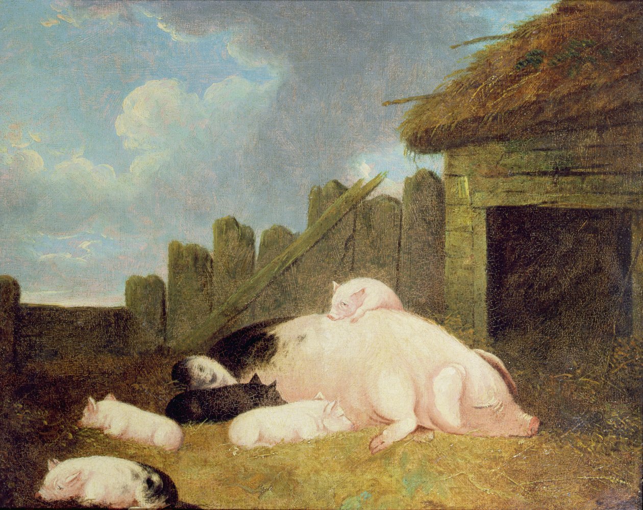 Semear com leitões no chiqueiro de John Frederick Herring Junior