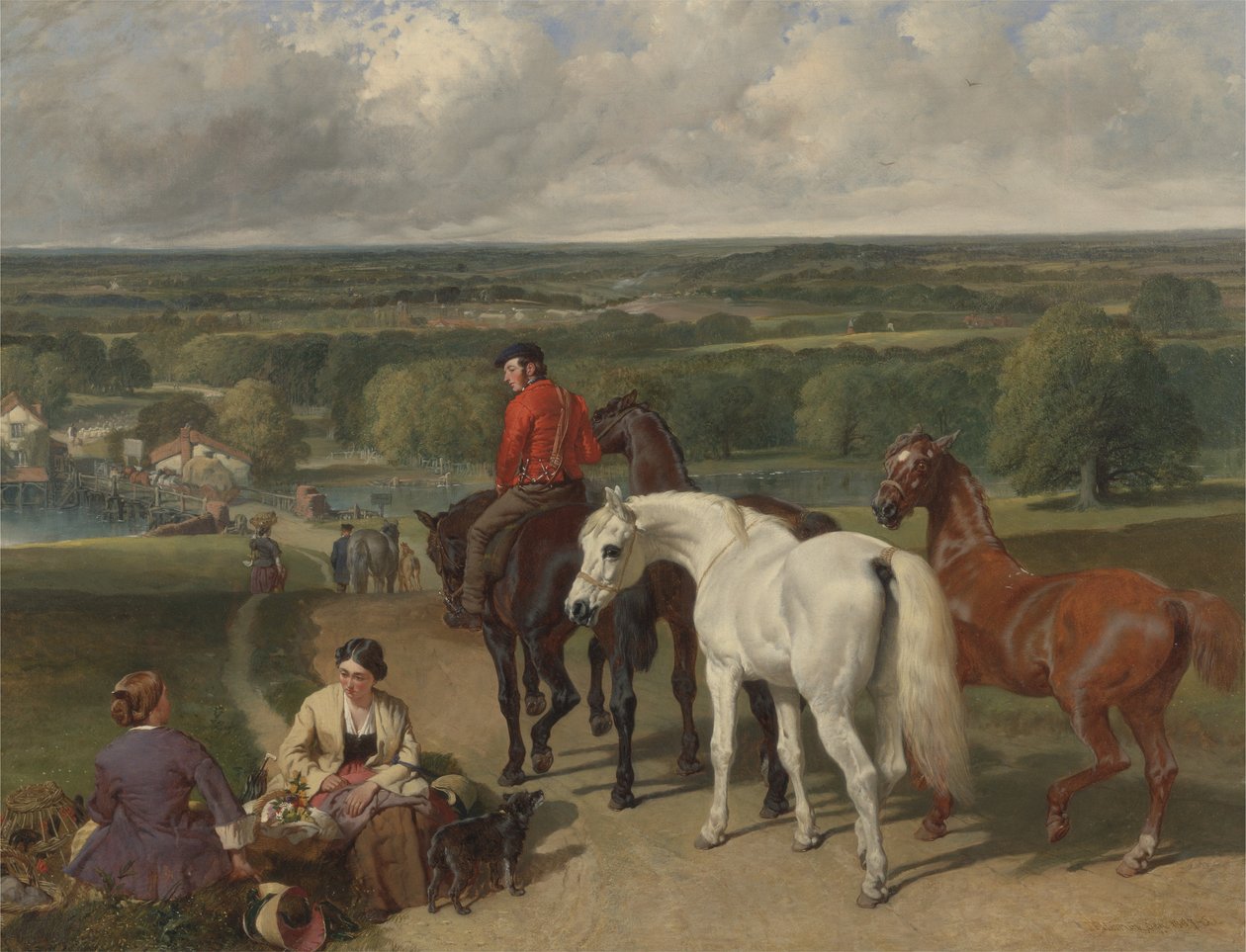 Exercitando os cavalos reais, 1847-55 de John Frederick Herring Senior