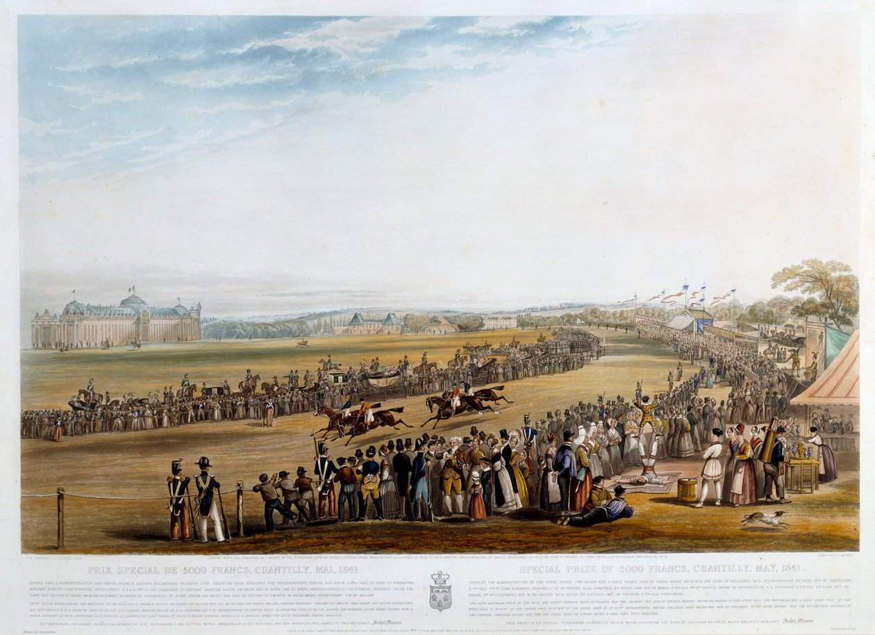 Prémio especial de 5000 francos para Chantilly em 1841 Impressão de John Frederick Herring (1795-1865) (ec.engl.) 1841 Colecção privada de John Frederick Herring Senior