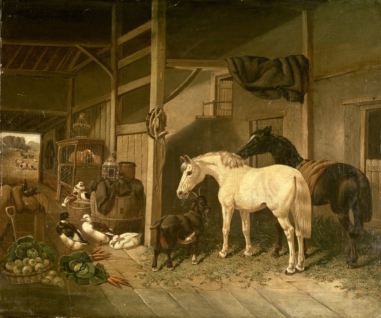 Interior estável de John Frederick Herring Senior