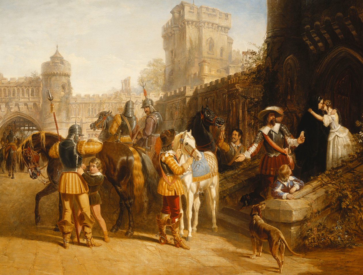 Partida da Condessa de Derby do Castelo Martindale, 1842 de John Frederick Herring Senior