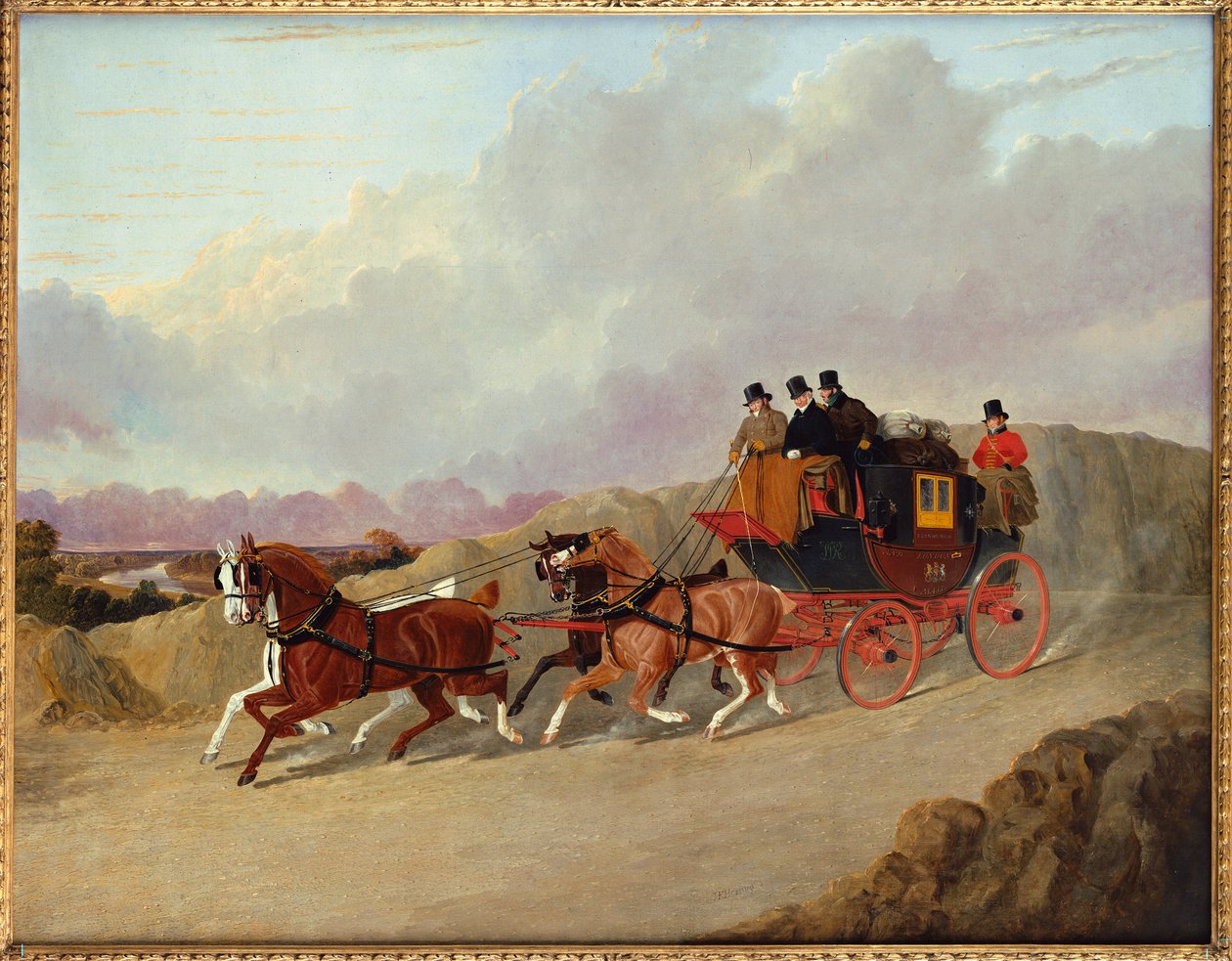 Ônibus de Edimburgo para Londres - Royal Mail de John Frederick Herring Senior
