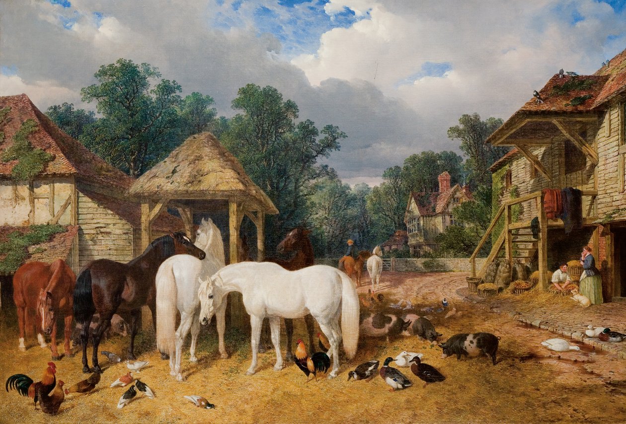 O Pátio, 1860 de John Frederick Herring Senior