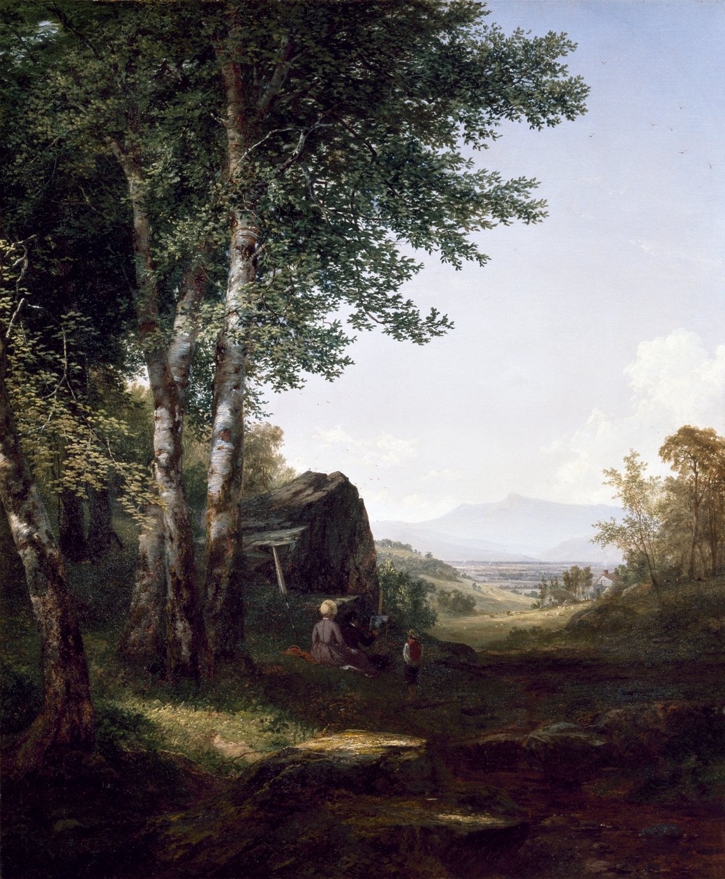 Uma vista da montanha de Mansfield, 1849 de John Frederick Kensett
