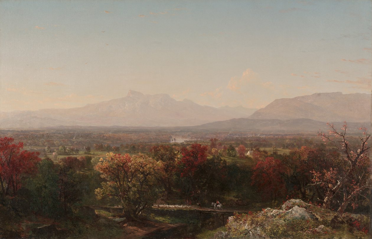 Um dia de outubro nas montanhas brancas, 1854 de John Frederick Kensett