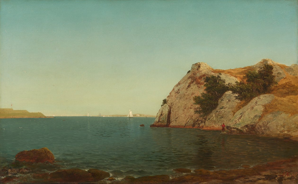 Beacon Rock, porto de Newport de John Frederick Kensett