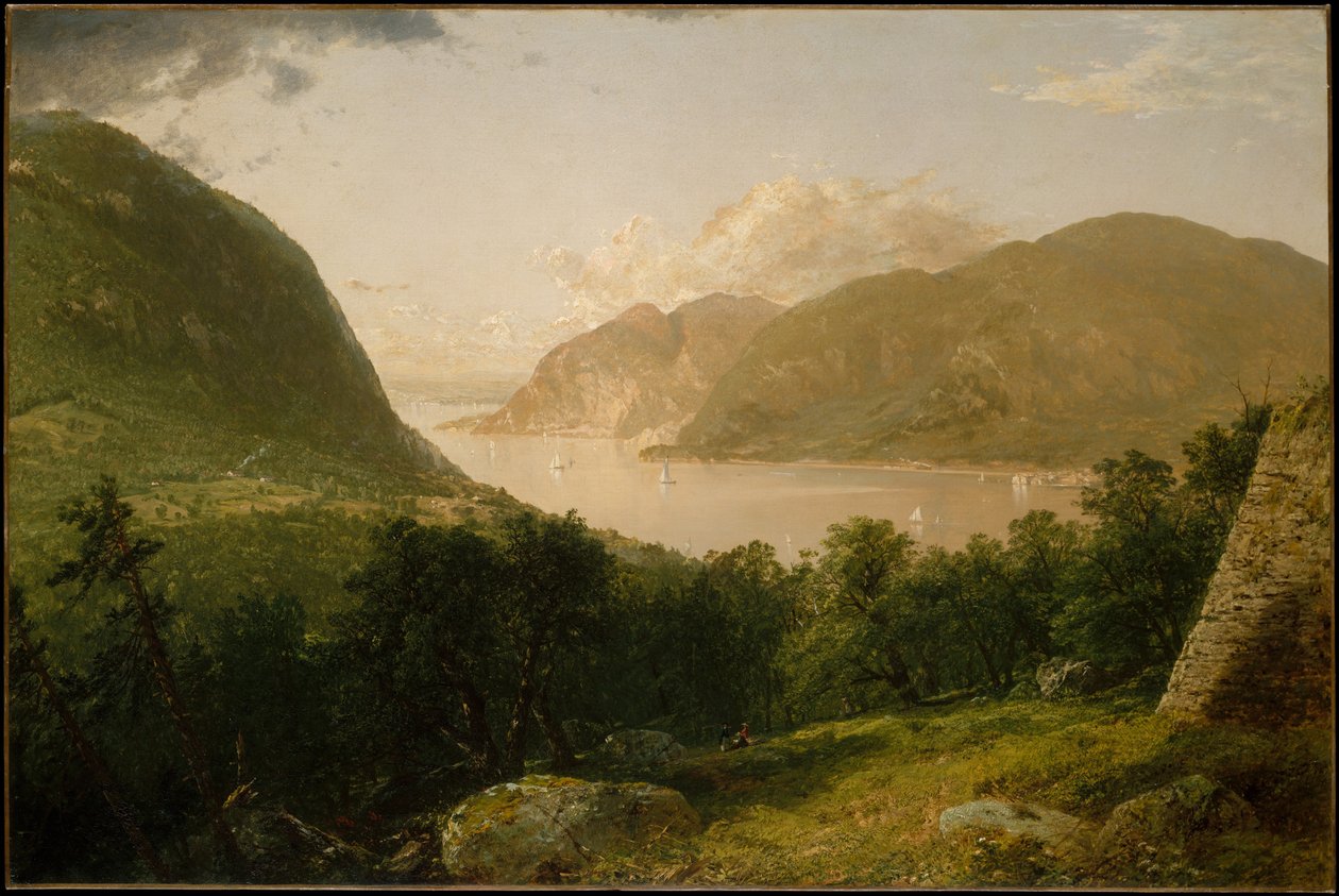 Cena do rio Hudson de John Frederick Kensett