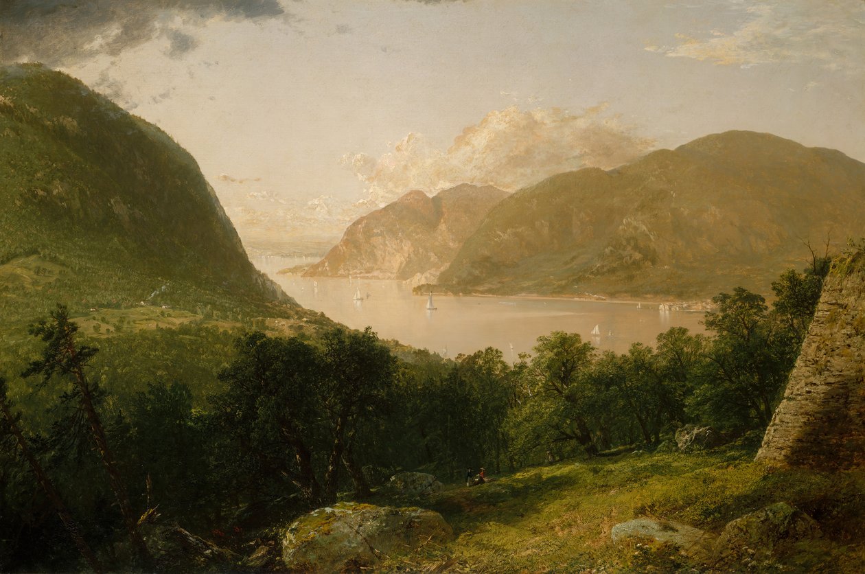 Cena do rio Hudson, 1857. de John Frederick Kensett